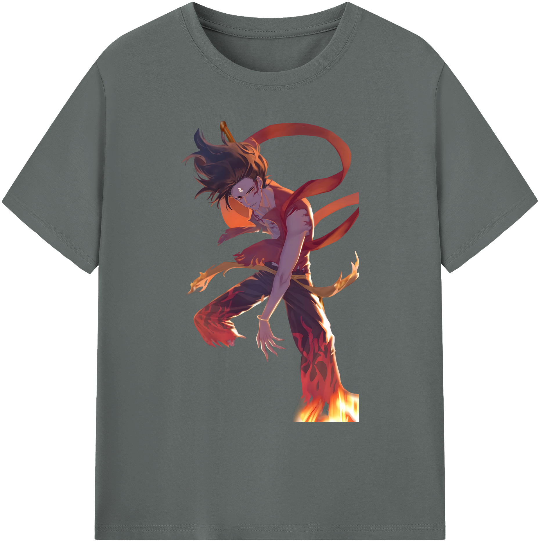 （画像用） Ne Zha 2 ナタ 魔童の大暴れ 綿100％ メンズ半袖Tシャツ｜肌触りやわらか＆通気性